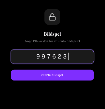 Öppna länken och ange PIN-koden