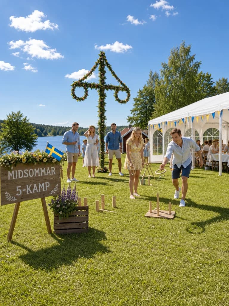 Digipic event-dashboard med QR-kod för midsommarfirandet